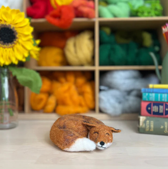 Sleepy Fox Needle Felting Craft Kit