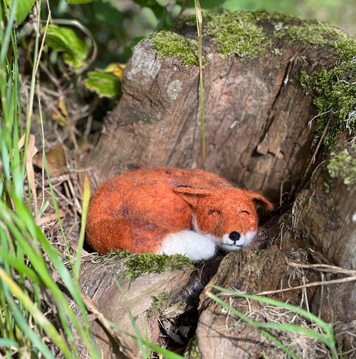 Sleepy Fox Needle Felting Craft Kit