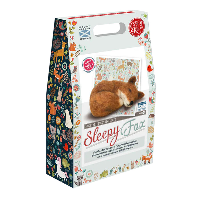 Sleepy Fox Needle Felting Craft Kit