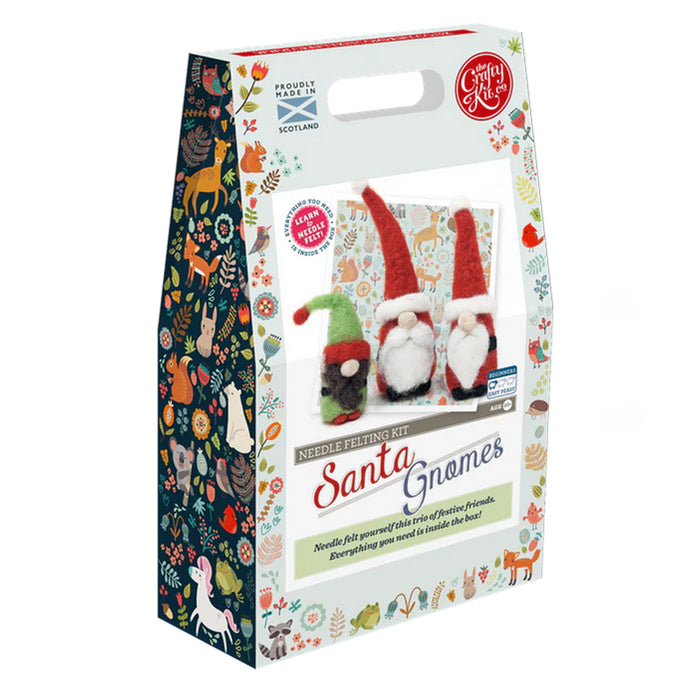 Santa Gnomes Needle Felting Craft Kit