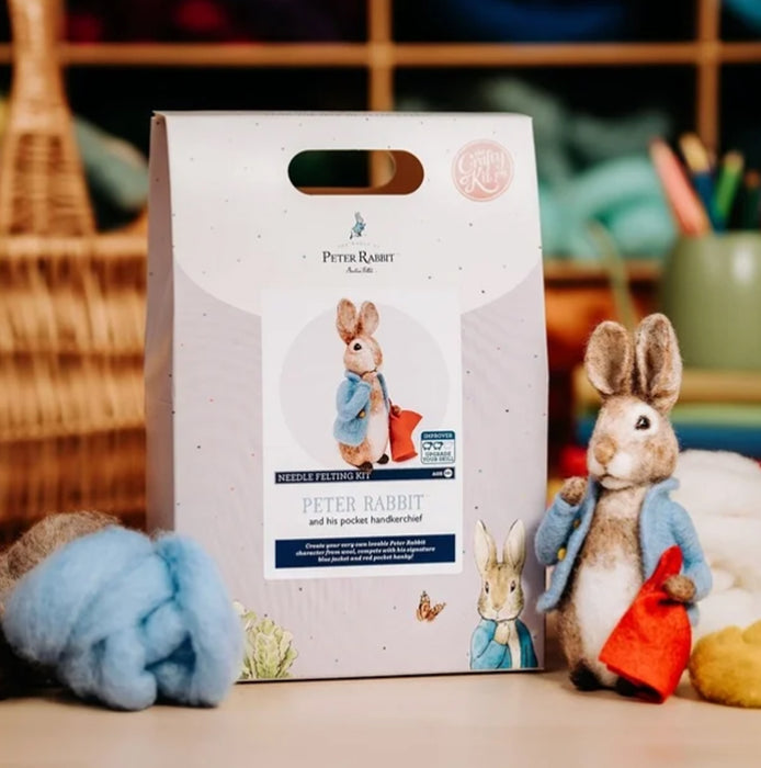 Peter Rabbit & His Pocket Handkerchief Needle Felting Kit