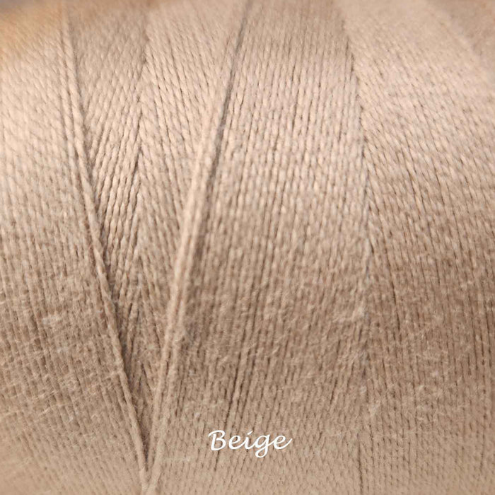 Bobine de fil de coton 8/2 Maurice Brassard beige – fil fin pour tissage à peigne envergeur, à cadres et inkle looms