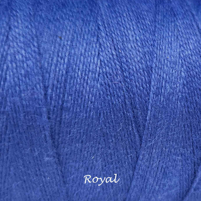 Bobine de fil de coton 8/2 Maurice Brassard royal – fil fin pour tissage à peigne envergeur, à cadres et inkle looms