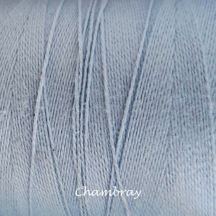 Bobine de fil de coton 8/2 Maurice Brassard chambray – fil fin pour tissage à peigne envergeur, à cadres et inkle looms