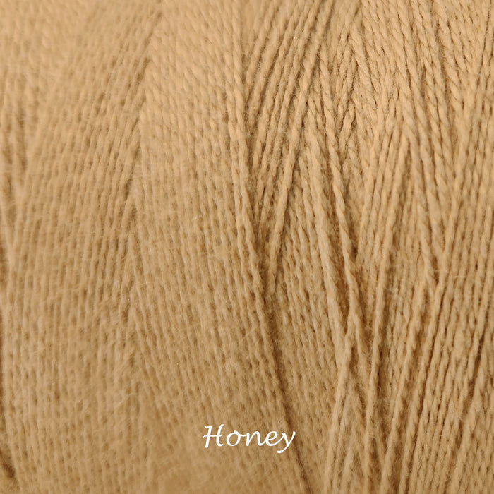 Bobine de fil de coton 8/2 Maurice Brassard honey – fil fin pour tissage à peigne envergeur, à cadres et inkle looms