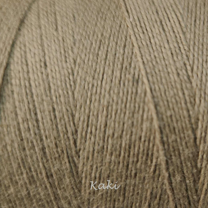 Bobine de fil de coton 8/2 Maurice Brassard kaki – fil fin pour tissage à peigne envergeur, à cadres et inkle looms