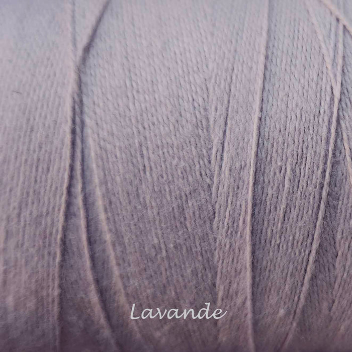 Bobine de fil de coton 8/2 Maurice Brassard lavande – fil fin pour tissage à peigne envergeur, à cadres et inkle looms