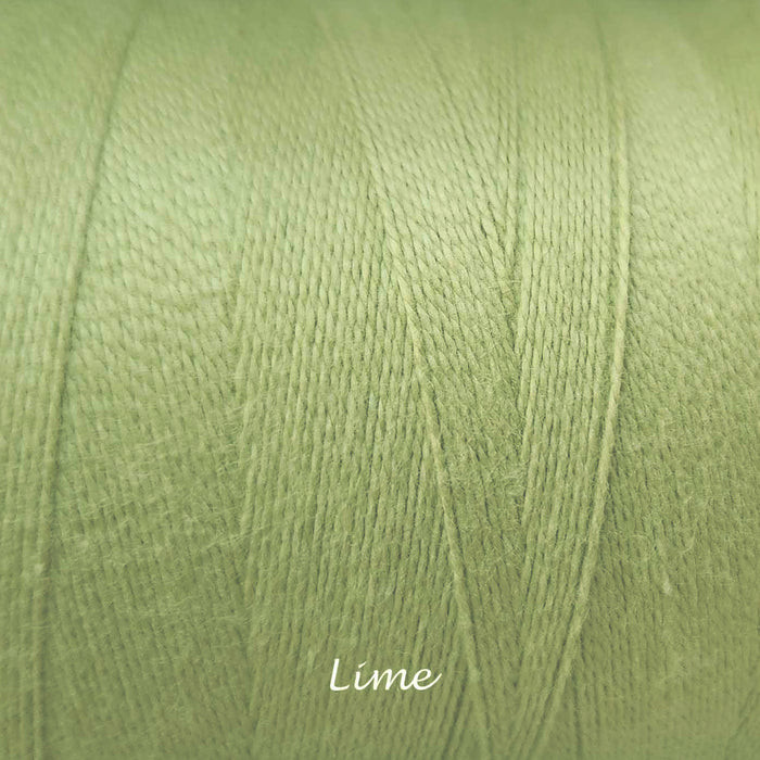 Bobine de fil de coton 8/2 Maurice Brassard lime – fil fin pour tissage à peigne envergeur ou à cadres