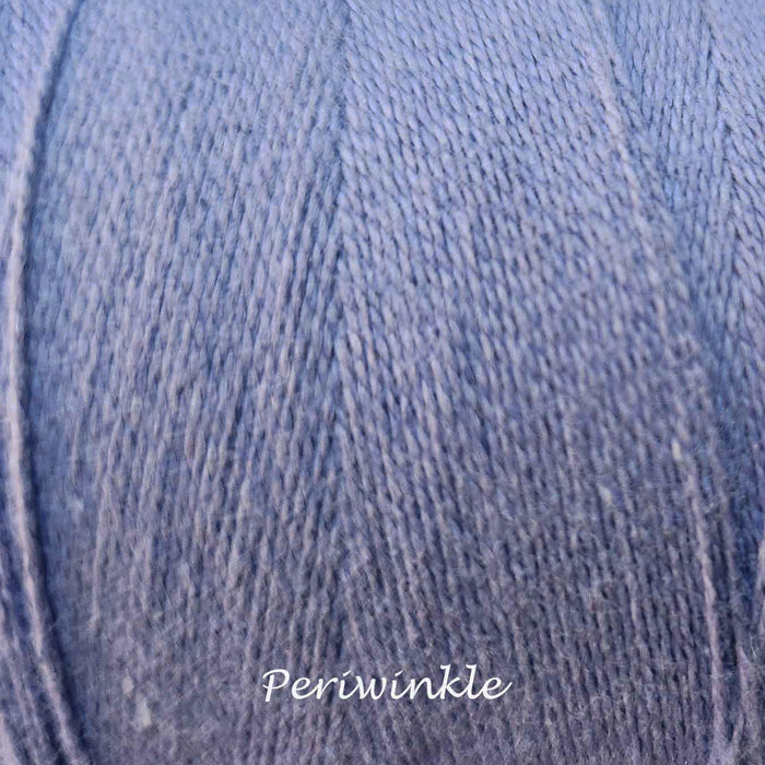 Bobine de fil de coton 8/2 Maurice Brassard periwinkle – fil fin pour tissage à peigne envergeur ou à cadres