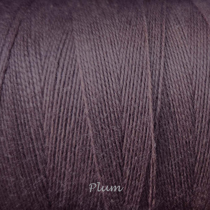 Bobine de fil de coton 8/2 Maurice Brassard plum – fil fin pour tissage à peigne envergeur ou à cadres