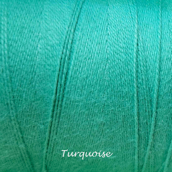 Bobine de fil de coton Maurice Brassard turquoise 2/8 – fil 100 % coton pour tissage sur métier