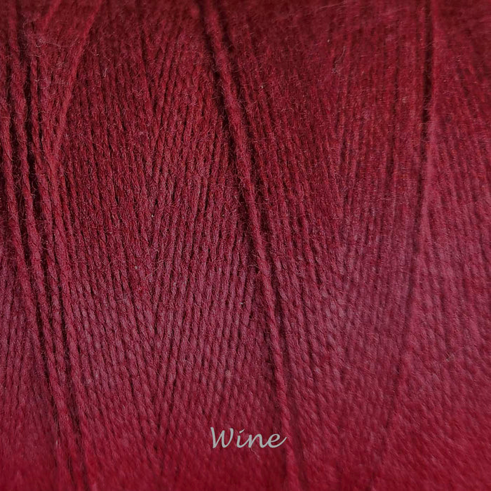 Bobine de fil de coton 2/8 Maurice Brassard wine – fil 100 % coton pour tissage sur métier